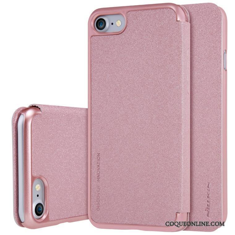 iPhone 7 Or Rose Téléphone Portable Étui Protection Housse Coque De Téléphone Étui En Cuir