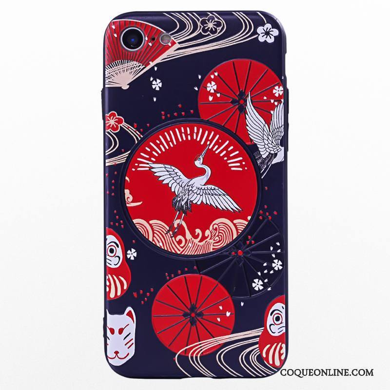 iPhone 7 Plus Bleu Protection Style Chinois Étui Coque De Téléphone Vent Art