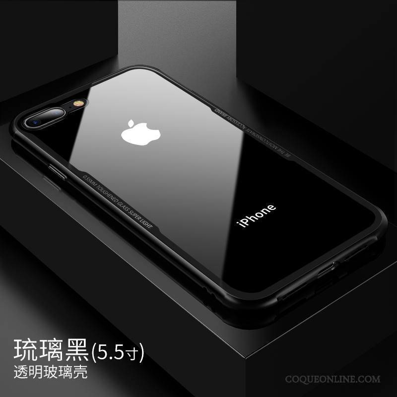 iPhone 7 Plus Coque Tendance Protection Étui Noir Très Mince Nouveau Transparent