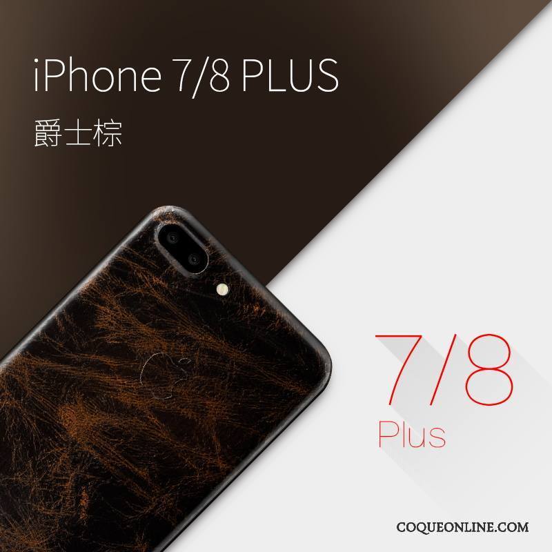 iPhone 7 Plus Cuir Véritable Étui Coque De Téléphone Très Mince Luxe Créatif