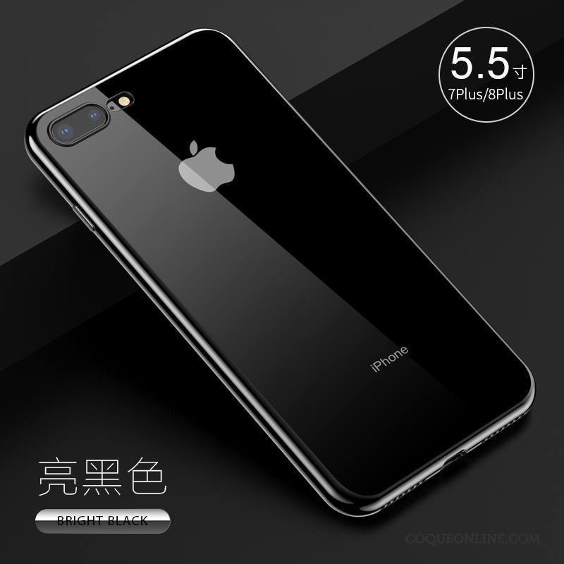iPhone 7 Plus Tout Compris Argent Incassable Coque De Téléphone Fluide Doux Silicone Étui