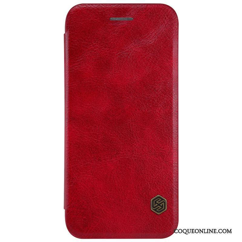 iPhone 7 Protection Rouge Étui Or Coque De Téléphone Téléphone Portable Étui En Cuir