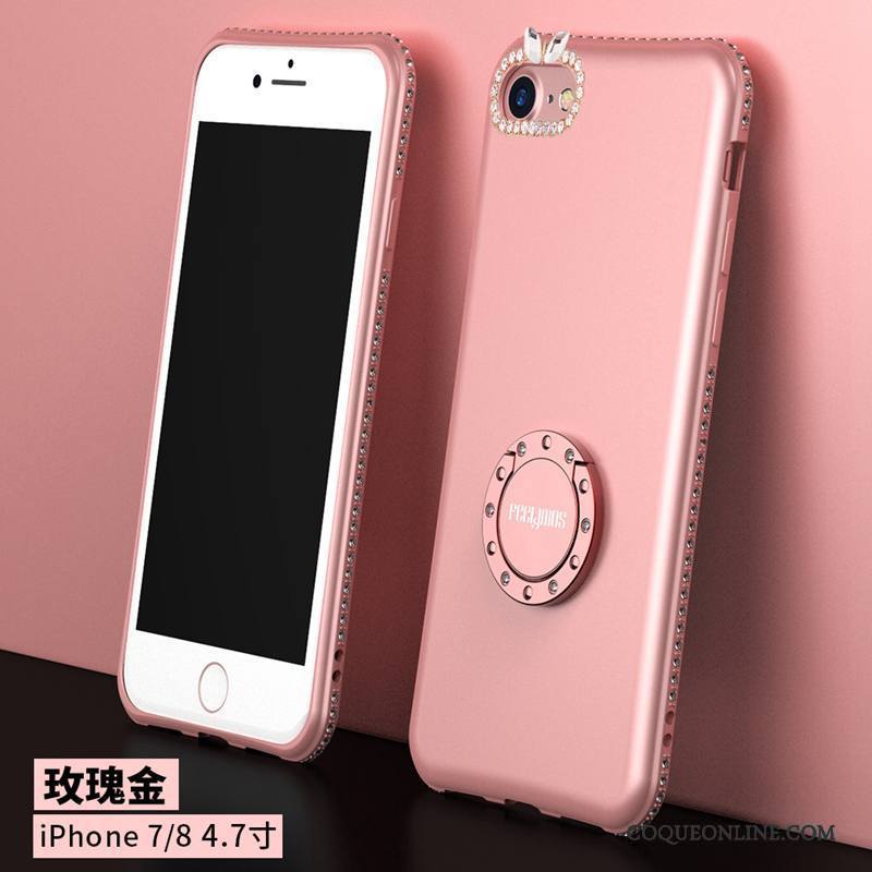 iPhone 7 Silicone Rose Support Coque De Téléphone Incassable Nouveau Fluide Doux