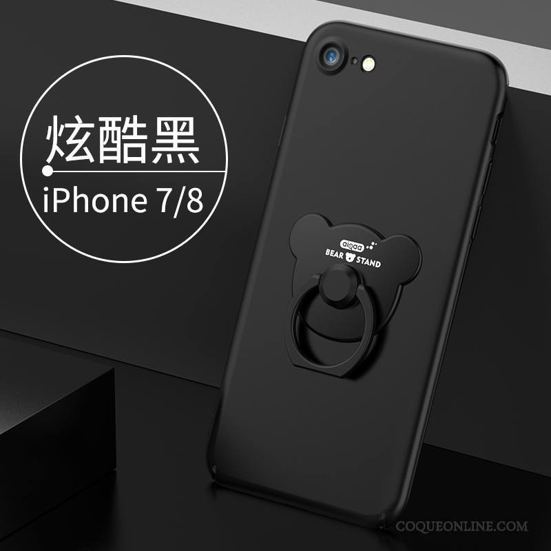 iPhone 7 Étui Très Mince Coque De Téléphone Incassable Noir Tout Compris Silicone