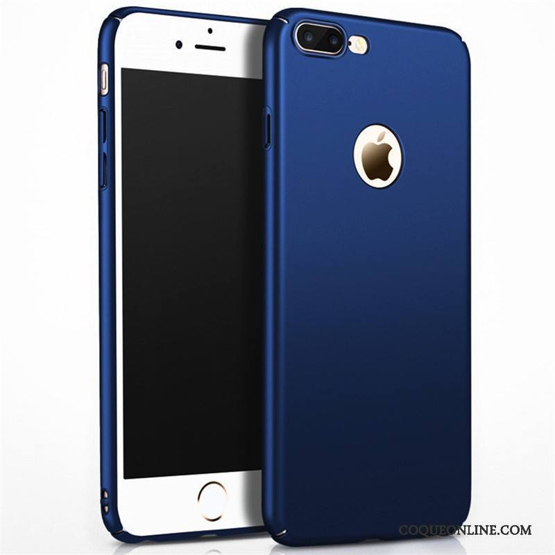 iPhone 8 Bleu Téléphone Portable Étui Délavé En Daim Coque De Téléphone Protection Difficile