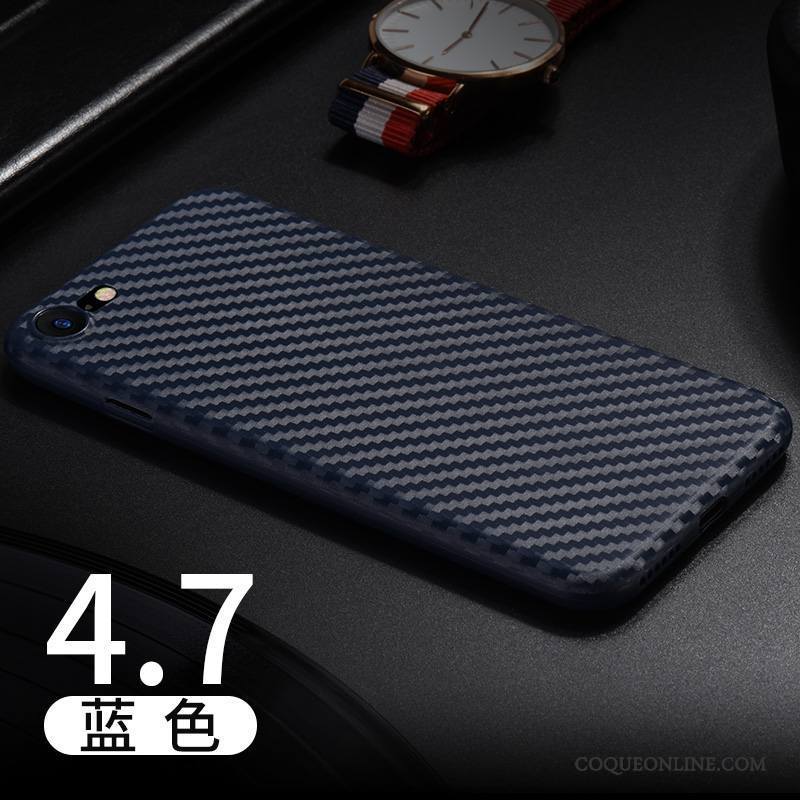 iPhone 8 Coque Bleu Incassable Protection Très Mince Modèle Fleurie Légère Étui