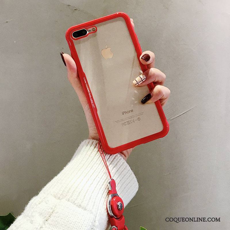 iPhone 8 Coque Ornements Suspendus Étui Créatif Verre Incassable Marque De Tendance Protection