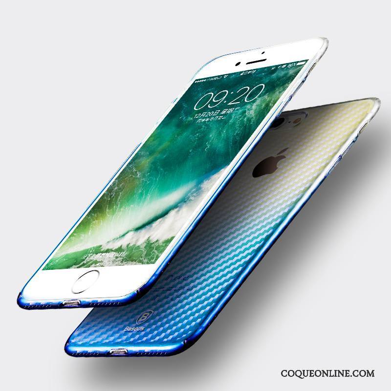 iPhone 8 Coque Tendance Bleu Tout Compris Nouveau Transparent Étui Incassable