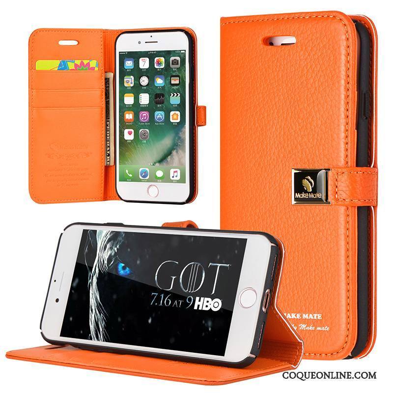 coque iphone 8 orange