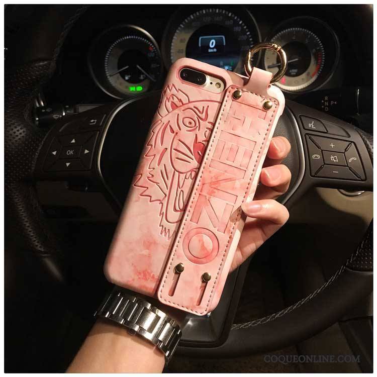 iPhone 8 Plus Amoureux Coque Légère Protection Rose Personnalité Étui