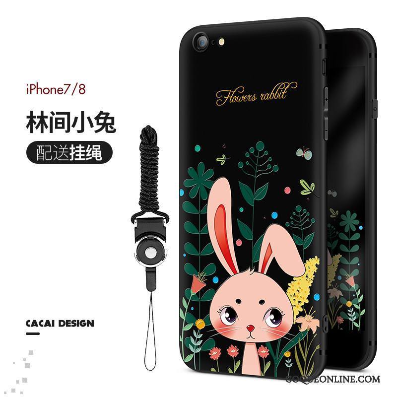 iPhone 8 Plus Dessin Animé Incassable Silicone Tout Compris Fluide Doux Étui Coque De Téléphone