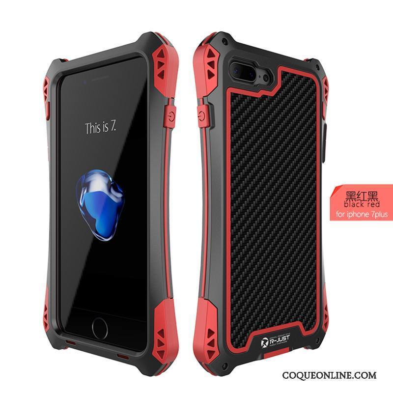 iPhone 8 Plus Jours Protection Coque De Téléphone Étui Rouge Créatif Métal