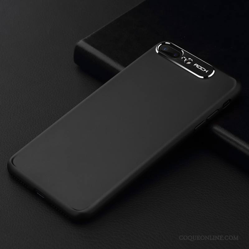 iPhone 8 Plus Légère Étui Silicone Coque De Téléphone Tout Compris Noir Tendance
