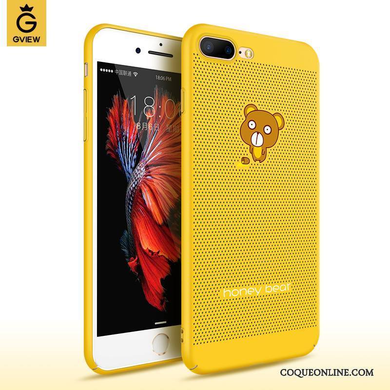 iPhone 8 Plus Marque De Tendance Coque De Téléphone Jaune Nouveau Difficile Incassable Étui