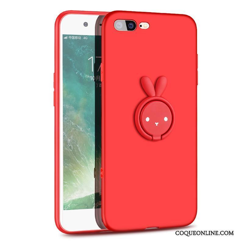 iPhone 8 Plus Personnalité Rouge Incassable Étui Coque De Téléphone Silicone Créatif