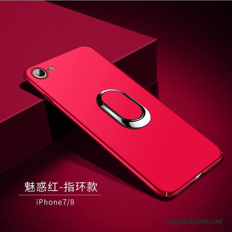 iPhone 8 Plus Rouge Étui Tendance Fluide Doux Silicone Coque De Téléphone