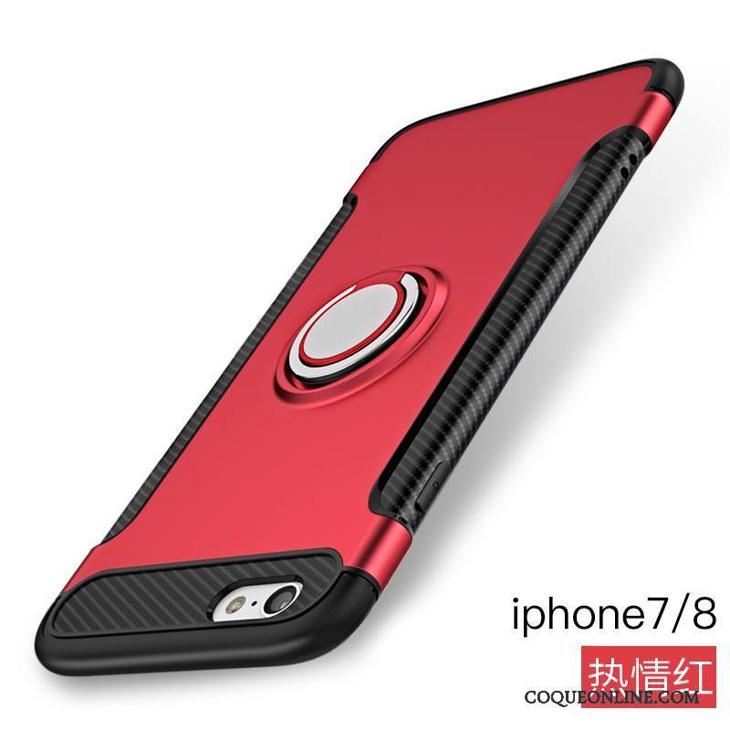 iPhone 8 Protection Étui Anneau Rouge Support Coque De Téléphone Jours