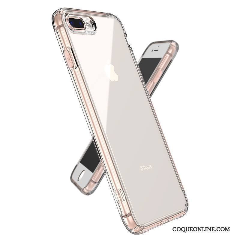 iPhone 8 Tout Compris Coque De Téléphone Blanc Étui Silicone Transparent Incassable