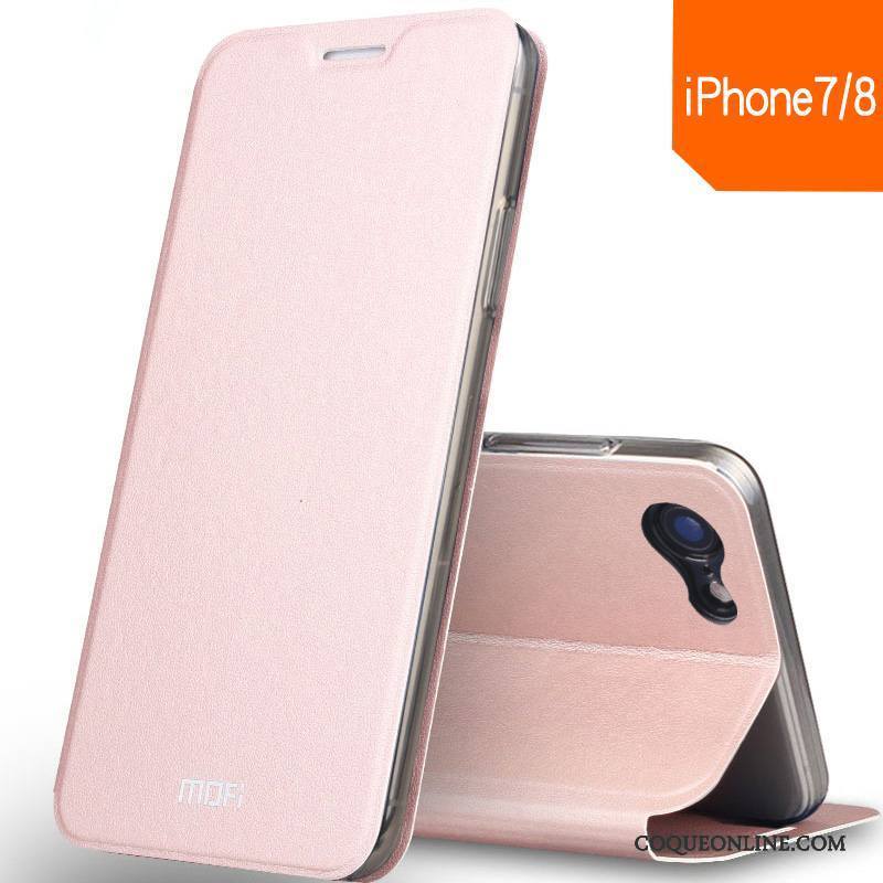 iPhone 8 Étui En Cuir Fluide Doux Tout Compris Protection Silicone Coque De Téléphone Incassable