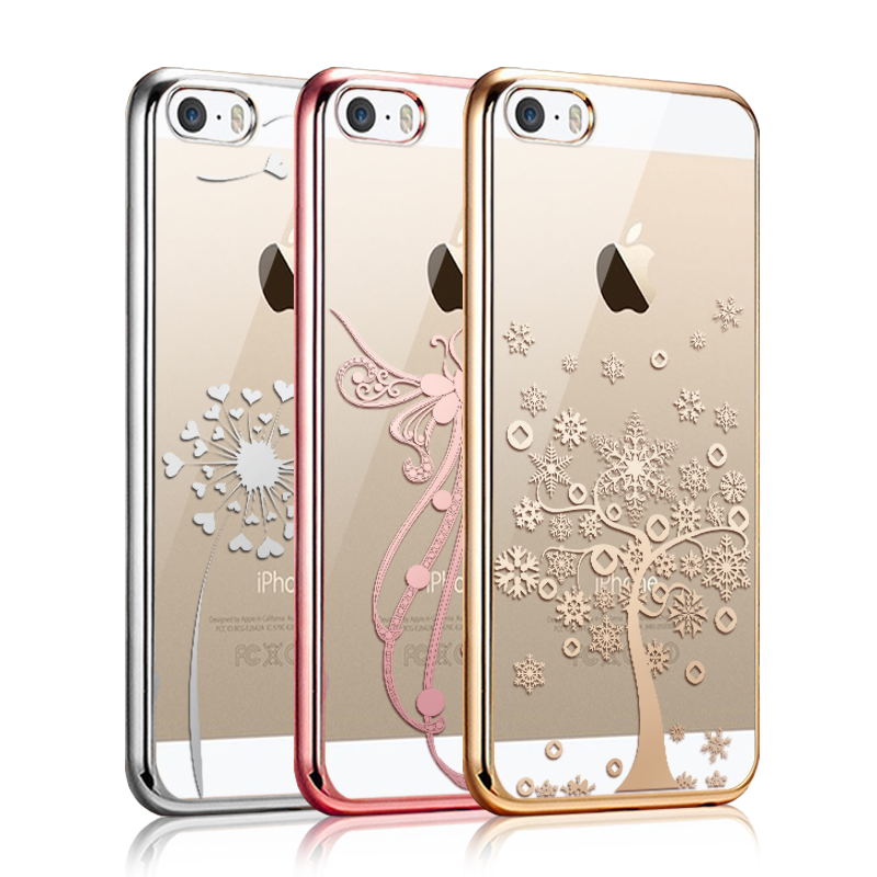 iPhone Se Coque Étui Placage Transparent De Téléphone Nouveau Téléphone Portable