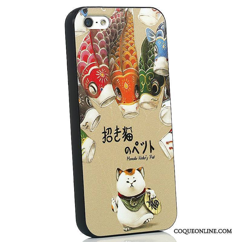 iPhone Se Silicone Tout Compris Étui Tendance Coque De Téléphone Protection Dessin Animé