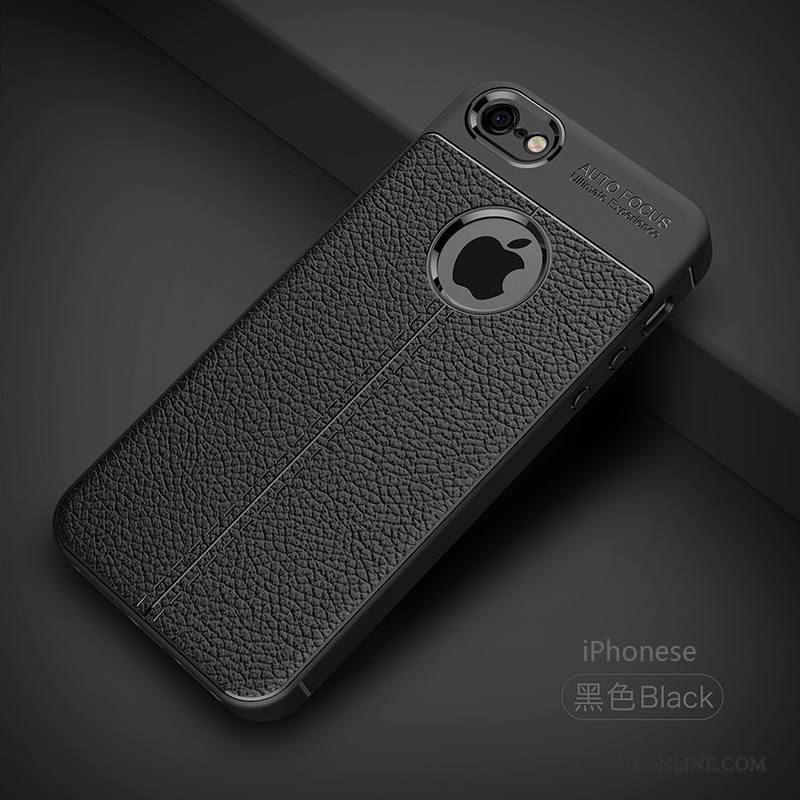 iPhone Se Simple Incassable Cuir Coque De Téléphone Étui Protection Silicone