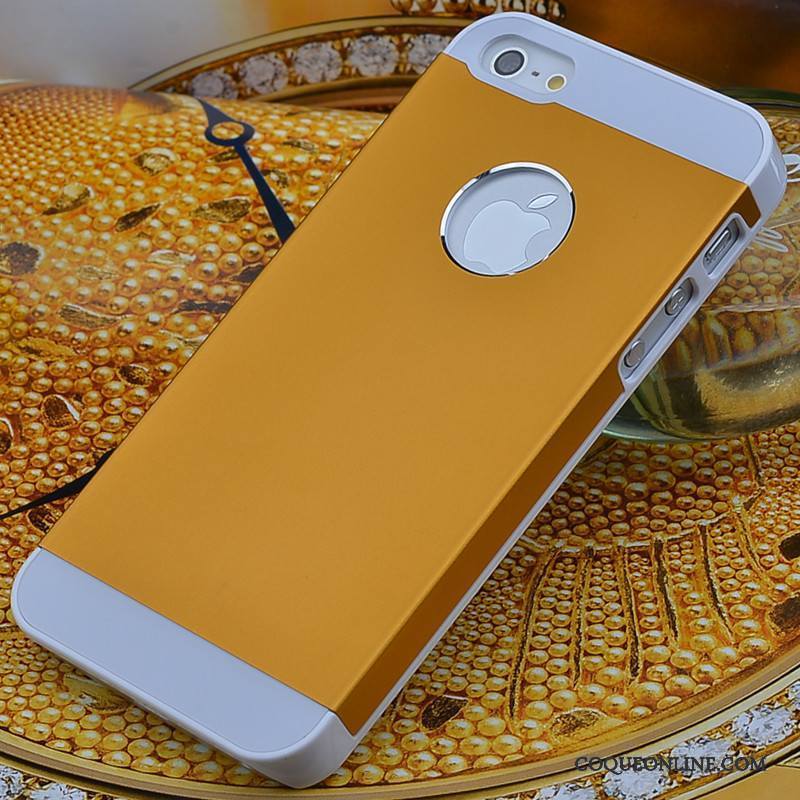 iPhone Se Tout Compris Coque De Téléphone Couvercle Arrière Métal Jaune