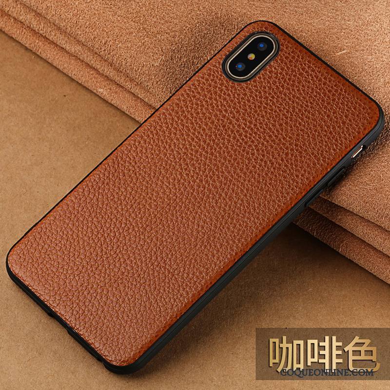 iPhone X Coque Créatif Étui En Cuir Luxe Incassable Tout Compris Personnalité Nouveau