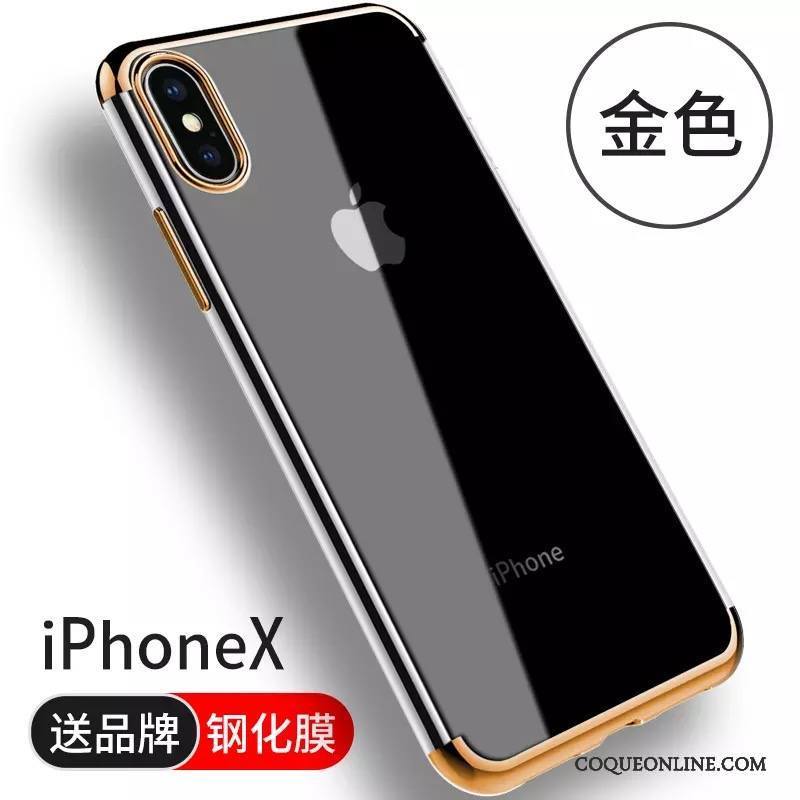 iPhone X Coque De Téléphone Silicone Incassable Transparent Tendance Étui Nouveau