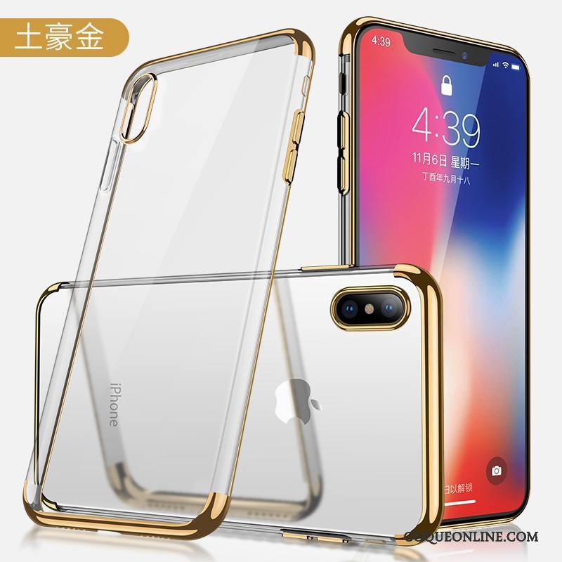 iPhone X Coque De Téléphone Transparent Nouveau Très Mince Tout Compris Or Incassable