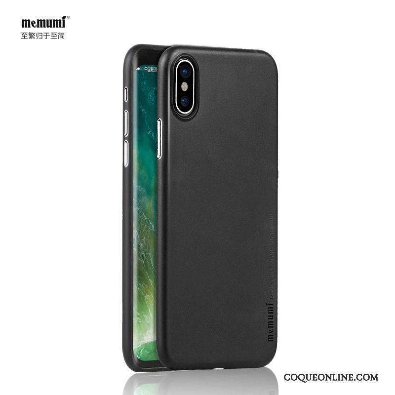 iPhone X Coque Délavé En Daim Difficile Noir Nouveau Très Mince Tout Compris