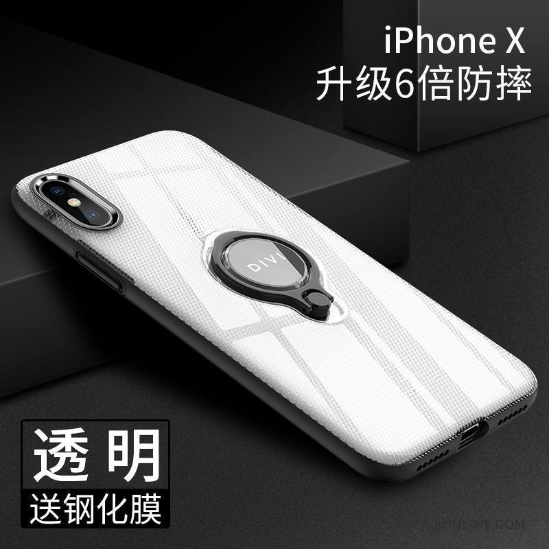 iPhone X Coque Nouveau Très Mince Fluide Doux Silicone Transparent Tout Compris Incassable