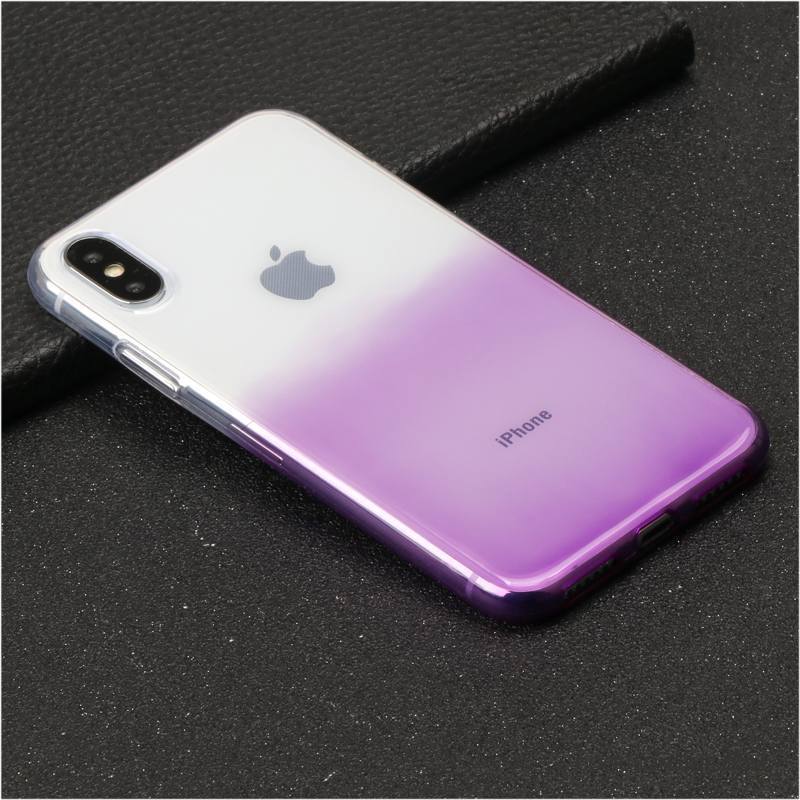 iPhone X Coque Tout Compris Transparent Strass Incassable Marque De Tendance Violet Luxe
