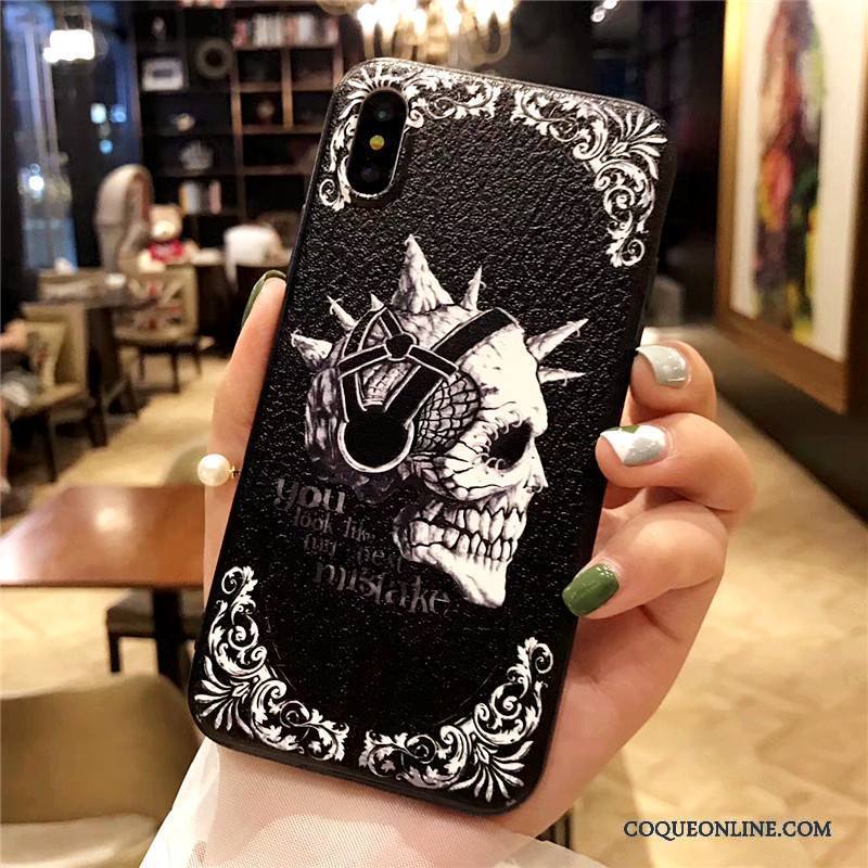 iPhone X Gaufrage Incassable Coque De Téléphone Art Étui Fluide Doux Très Mince