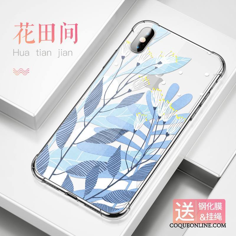 iPhone X Incassable Étui Personnalité Silicone Coque De Téléphone Transparent Ballon