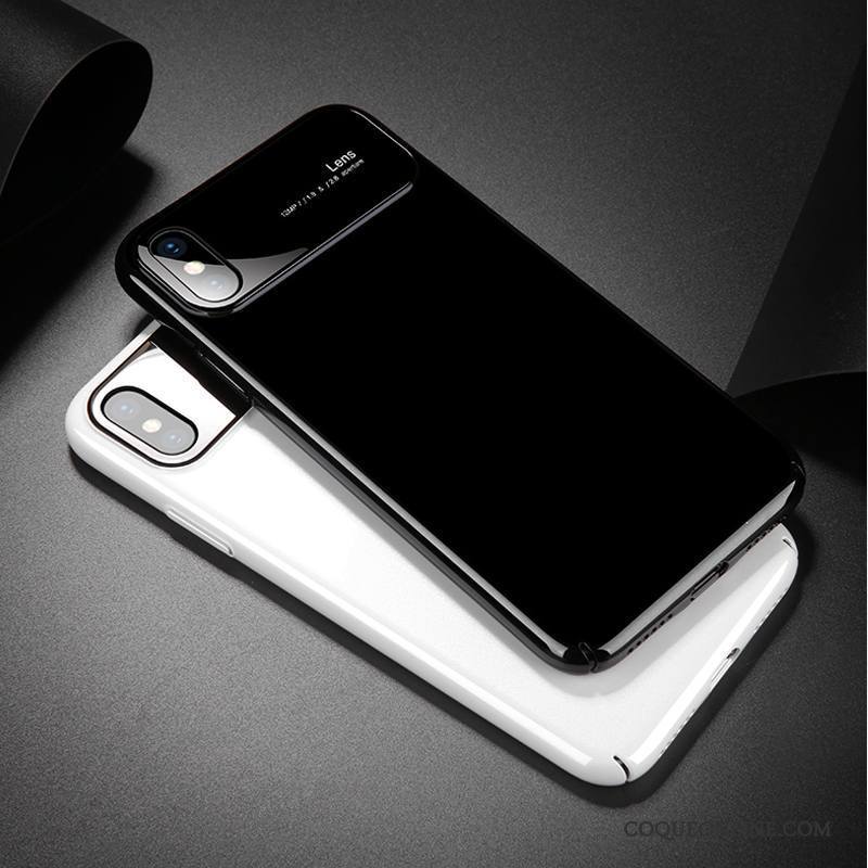 iPhone X Étui Incassable Miroir Coque De Téléphone Verre Nouveau Noir