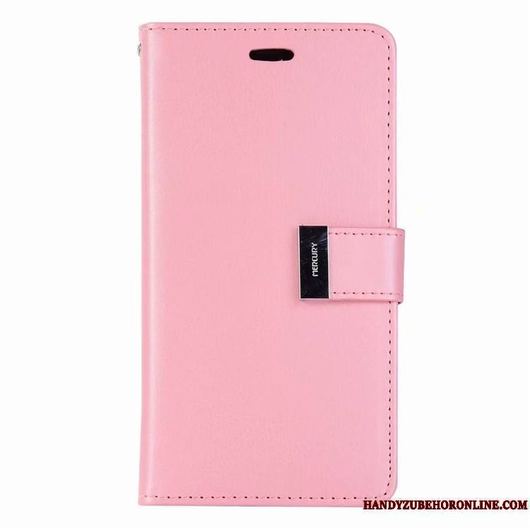 coque iphone xr portefeuille rose