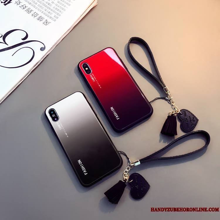 iPhone Xs Coque De Téléphone Verre Tendance Gris Nouveau