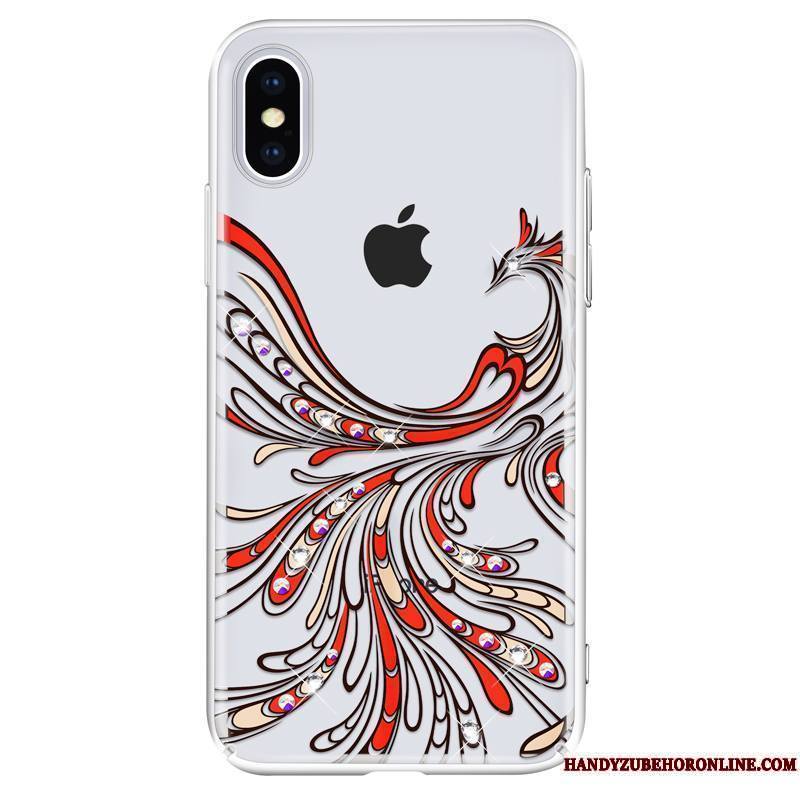 iPhone Xs Coque Nouveau Luxe Créatif Étui Tout Compris Très Mince Strass