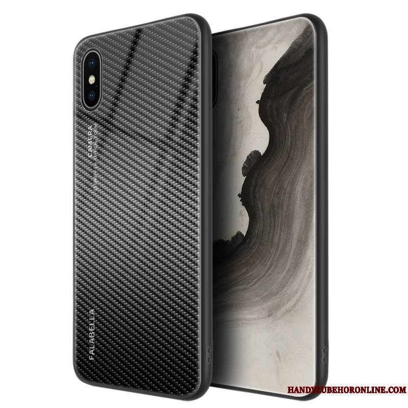 iPhone Xs Coque Vent Verre Marque De Tendance Tout Compris Clair Étui Nouveau