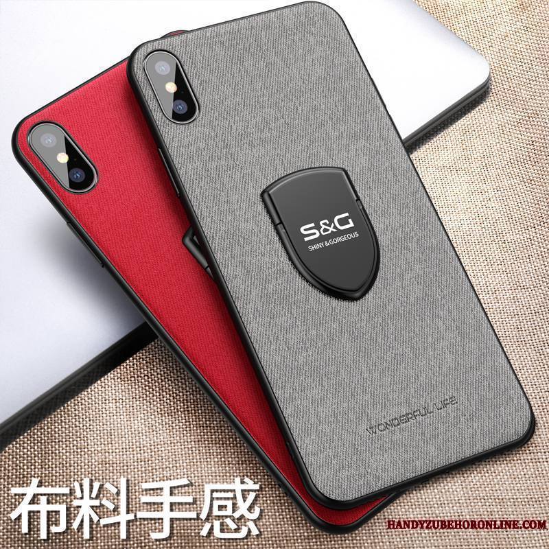 iPhone Xs Marque De Tendance Coque De Téléphone Silicone Tout Compris Support Nouveau Fluide Doux