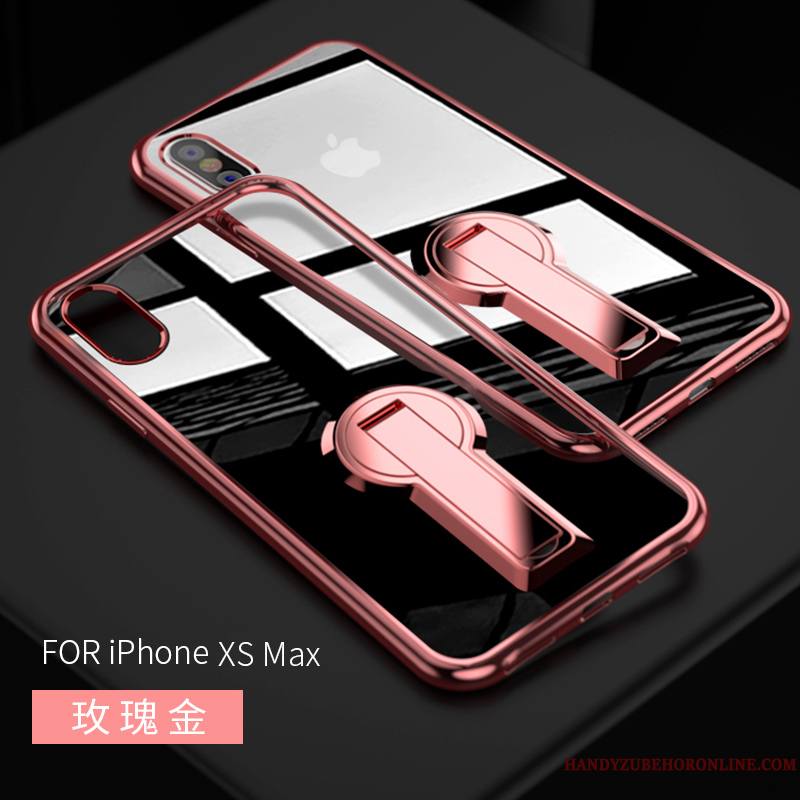 iPhone Xs Max Coque De Téléphone Net Rouge Personnalité Tout Compris Incassable Support Créatif