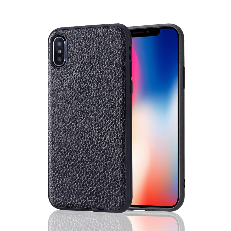 iPhone Xs Max Cuir Véritable Étui En Cuir Marque De Tendance Qualité Coque De Téléphone Élégant Personnalisé